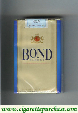 Bond Street cigarettes Consistently Smooth Argentina